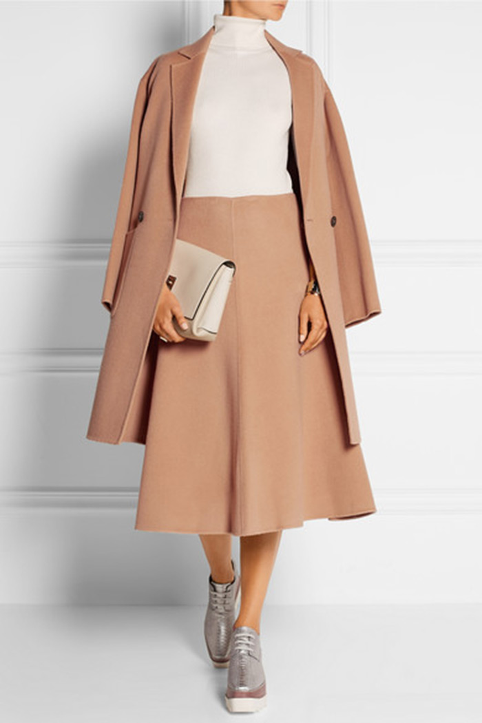 Wear to Work: Midi Skirt, Theory Uthema wool and cashmere-blend felt midi skirt