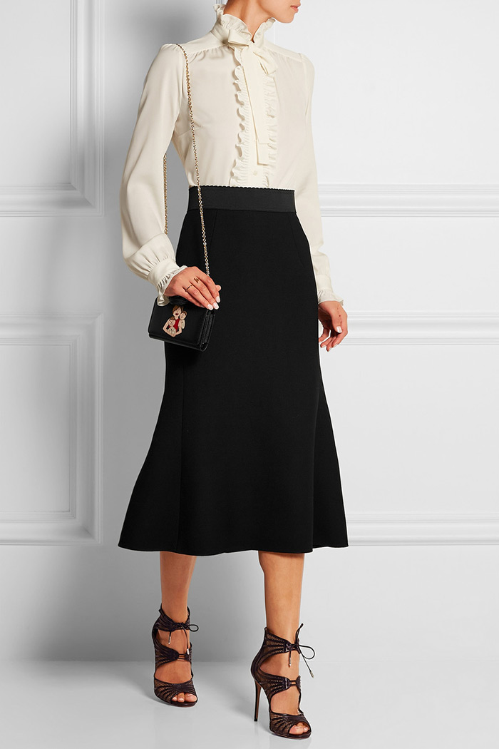 Wear to Work: Midi Skirt, Dolce & Gabbana's Wool-crepe midi skirt