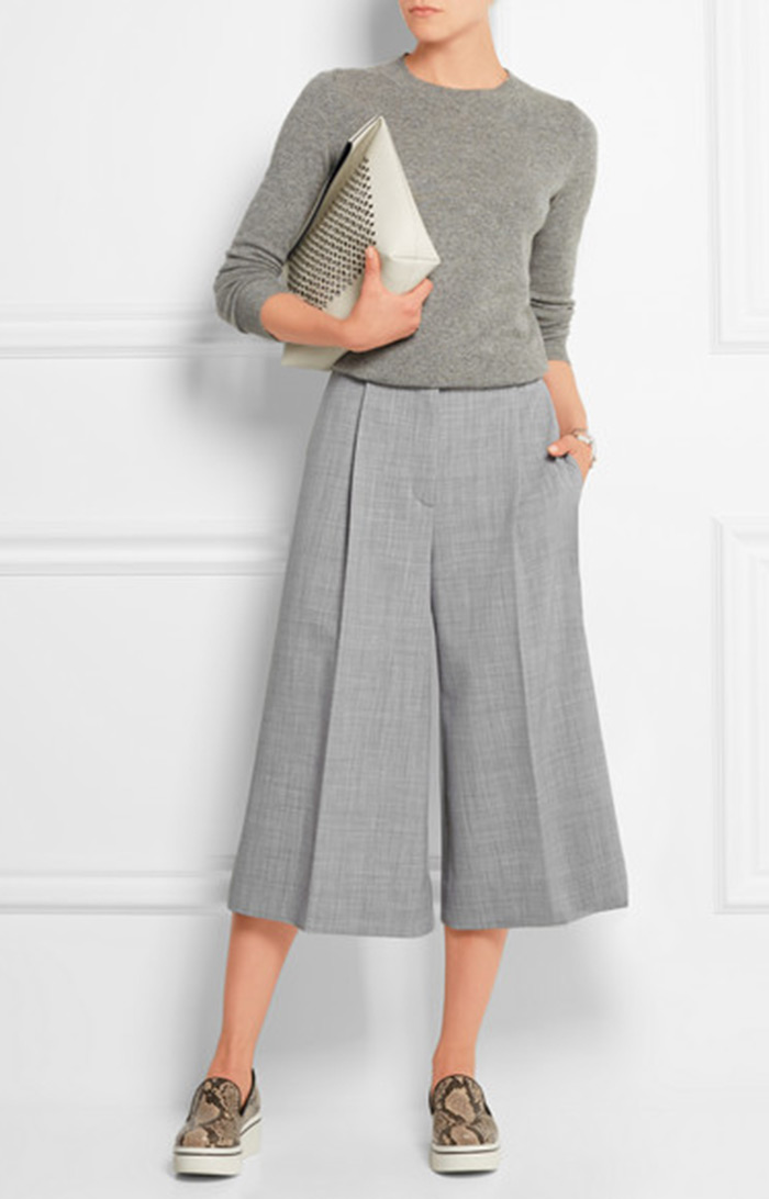 Wear to Work: Culottes, Stella McCartney Stretch-wool culottes