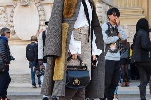 Ultra-Chic Street Look with Saint Laurent Over the Knee Boots by PeopleandStyles.com