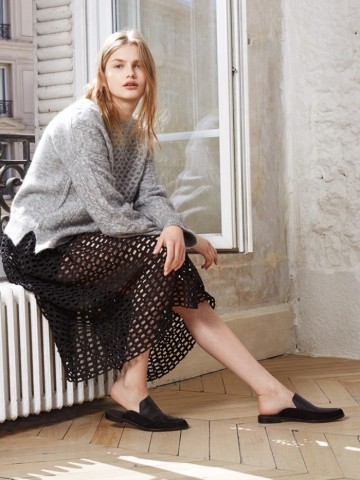 Maje Lookbook Fall Winter 2015 http://bit.ly/1QYEasO With Model Aneta Pajak by Peopleandstyles.com