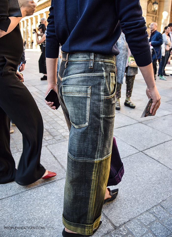 Street Style Look: Two-tone Denim Culottes – Fashion Trends and