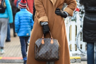 Chic Street Look: Camel Coat and Fedora Hat #streetstyle #look by PeopleandStyles.com
