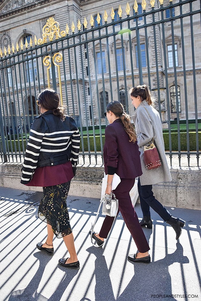 Fashion: daily work wear style - how to wear loafers, Paris Fashion Week street style urban outfit inspiration