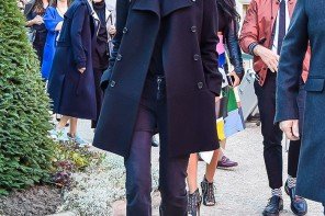 Emmanuelle Alt wearing a Pea Coat - Now is the Best Time to Buy it for the Next Season by PeopleandStyles.com