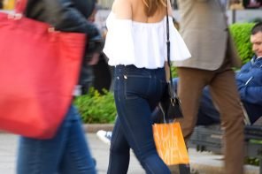 Street Style Trend: How to Wear Off the Shoulder by PeopleandStyles.com