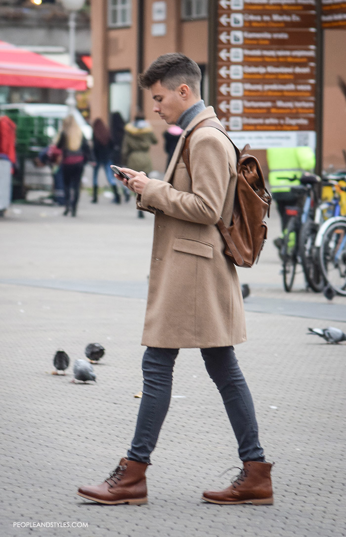 3 Popular Outfits for Men -They are Wearing Neutral Color Coat