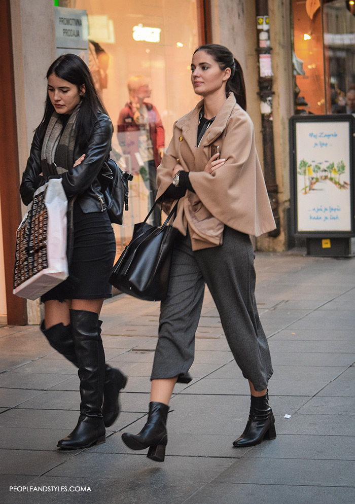 How to Wear Culottes - Street Style Outfit Ideas, People and Style s, Elegant cape, ankle boots and culottes, top fashion blogs, style outfit inspirations