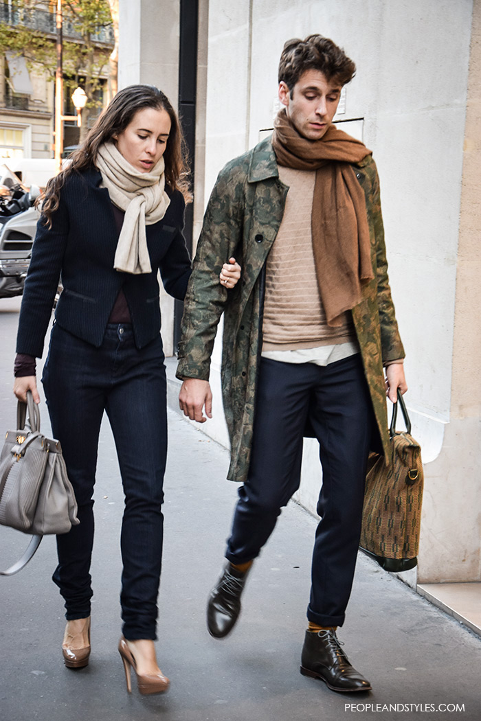 Men's Style: Elegant Trench Coat Paired with a Scarf – People & Styles